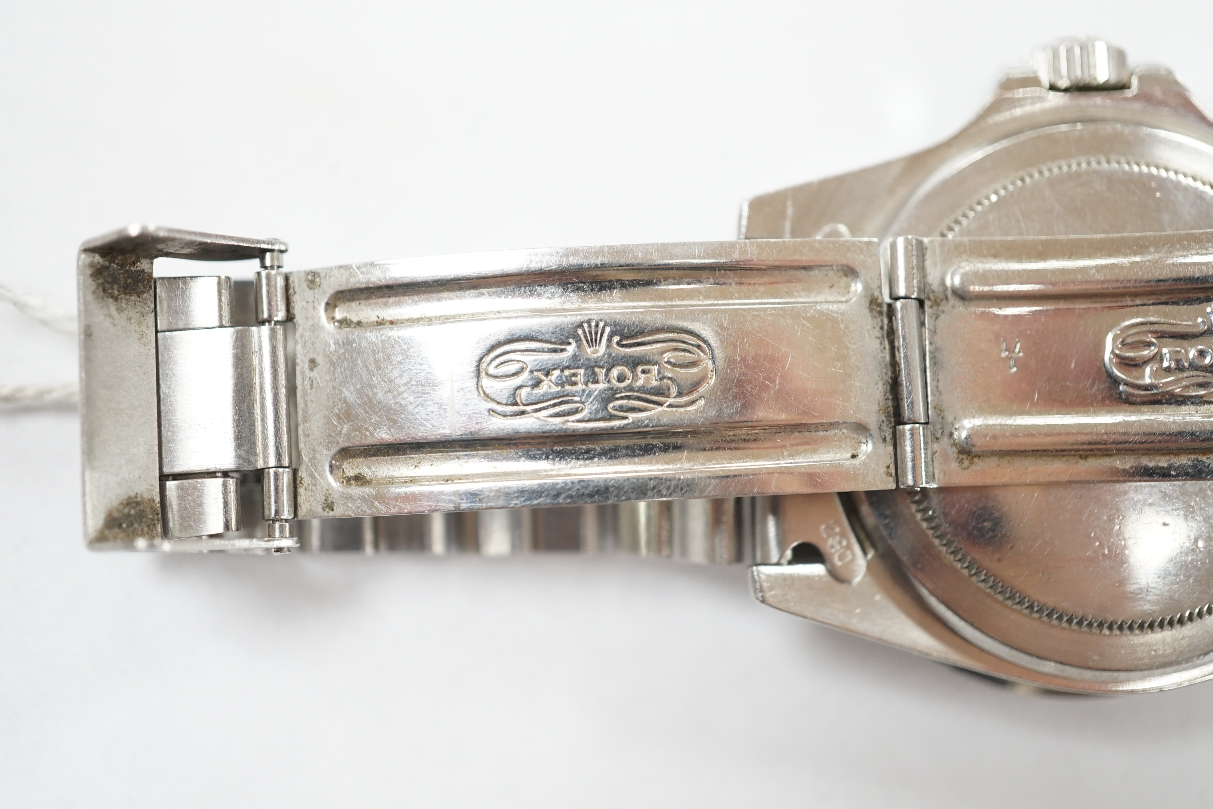 A gentleman's early 1970's stainless steel Rolex Oyster Perpetual Submariner wrist watch